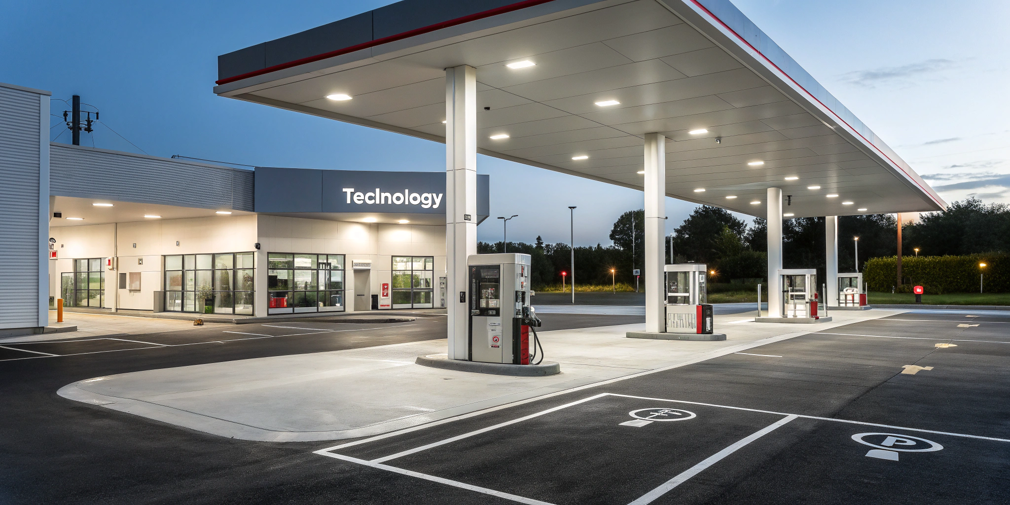 АЗС для заправки автотранспорта на территории Технолоджи АЗС на территории Технолоджи для заправки автотранспорта бензином и дизельным топливом